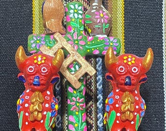 Toros de Pucara, Arte cerámico andino, Buena fortuna, Protección del hogar