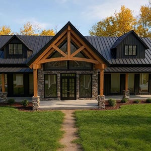 Mountain Cabin : 4,104 (living) Sqft-4Bd-3.5Ba-Vaulted ceiling and Catwalk to Loft
