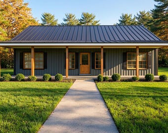 Simple Modern Farm House - 1,250Sqft (Living) - 3 Bedrooms - 2 Baths