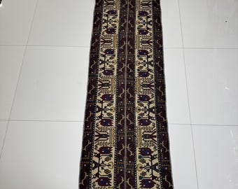 2x6 レッドベージュブルーヴィンテージトルコウシャクラグ、花柄