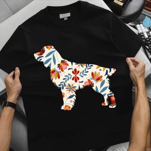 Boykin Spaniel Shirt, Cottagecore Boykin Spaniel Tshirt, Wildflowers Boykin Spaniel Mom, Boykin Spaniel Gift, Boykin Spaniel Gift