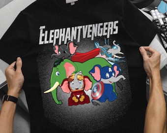Marvel Avengers Elephant Elephantvengers shirt, Elephant Shirt, Elephant Lover, Elephant Tee, Elephant Shirt, Cute Elephant Shirt