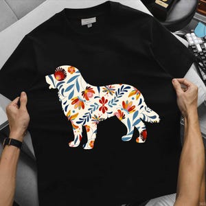 Bernese Mountain Dog Cottagecore Shirt, Wildflower Bernese Mom Tee, Floral Big Dog Lover Gift, Nature Dog Aesthetic Tshirt, Rustic Bernese