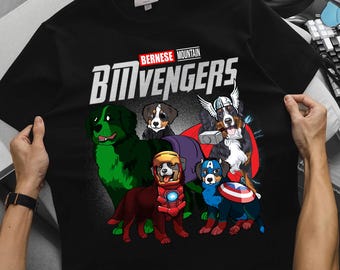 BMvengers Bernese Mountain Funny Superhero Marvel  Avengers Dog Shirt, Bernese Mountain Dog Tee, Bernese Mountain Gift, Bernese Lover Gift