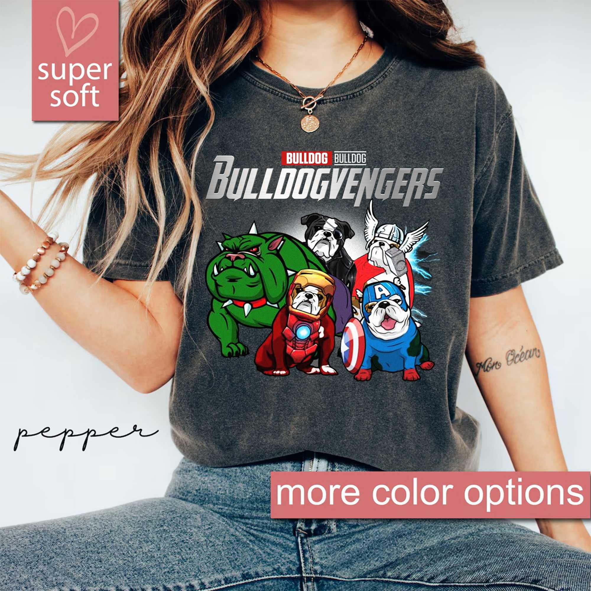 Bulldogvengers Shirt - Bulldog Mother's Day Gift T-Shirt Bulldogvengers Shirt - Bulldog Mother's Day Gift T-Shirt