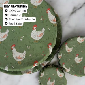 Chickens Jar & Bowl Covers (4 Pack) image 7