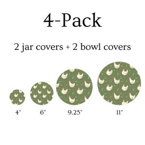 Chickens Jar & Bowl Covers (4 Pack) image 2