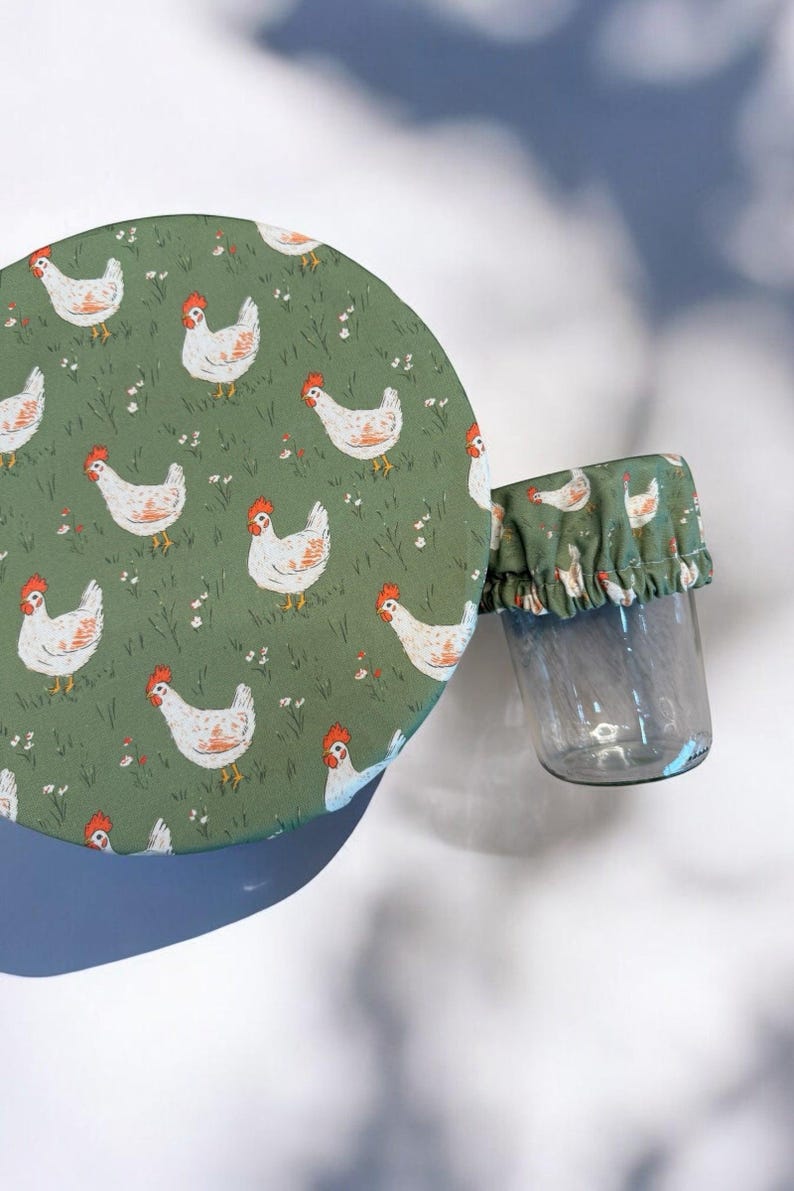 Chickens Jar & Bowl Covers (4 Pack) image 3