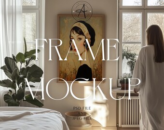 Vertikaler Rahmen Mockup: 8x12 Artwork (PSD, JPEG)