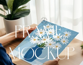 Minimalist Poster Mockup: DIN A Ratio PSD Template (Digital Download)