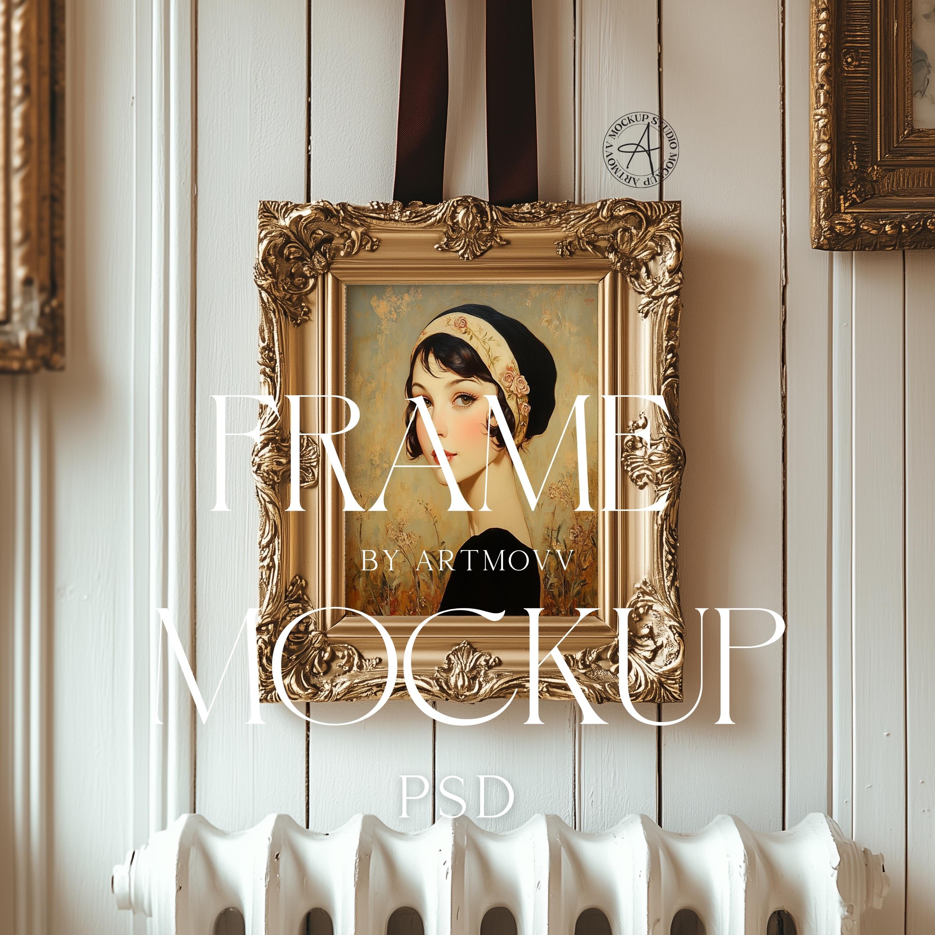 Antique Ribbon Frame - Etsy