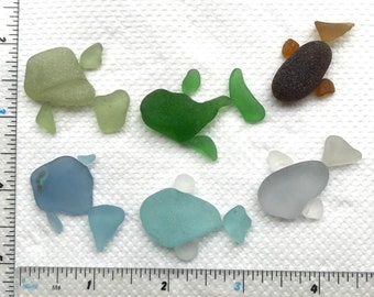 Sea Glass Fish Natural Surf Tumbled Beach Glass Art Mosaic and Craft Supplies For Your Creative Designs Some Rare Colours