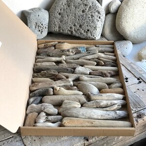 46 Chunky Driftwood Pieces Natural Surf Tumbled Sea Beach Wood Art and Craft Supplies Souvenir Home Accent Home Decor and Crafts image 9
