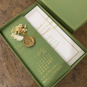 Personalized Foiled Proposal Cards with Calendar - Will You Be My Bridesmaid Vellum Cards & Envelopes