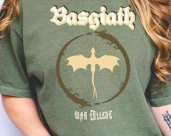 Fourth Wing Book Shirt, Basgiath Comfort Colors® Shirt, Basgiath War College Tee, Dragon Rider Tee, Violet Sorrengail Fan Gift, Bookish Tee