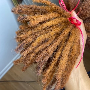 100% human hair loc extensions