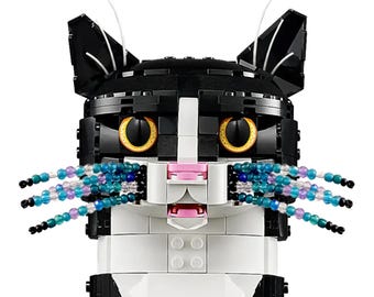 LOKI’S Schnurrhaarformer! - 10er Pack - DIY benutzerdefinierte hitzeverformbare Schnurrhaare für LEGO® Tuxedo Cat 21349