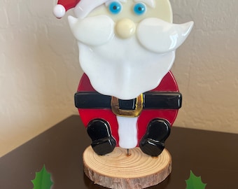 Fused Glass Santa Bobblehead Pattern