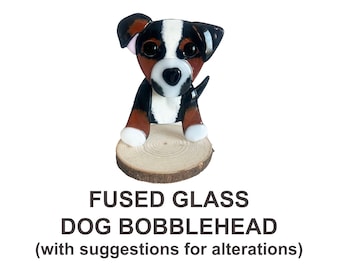 Fused Glass Dog Bobblehead Pattern