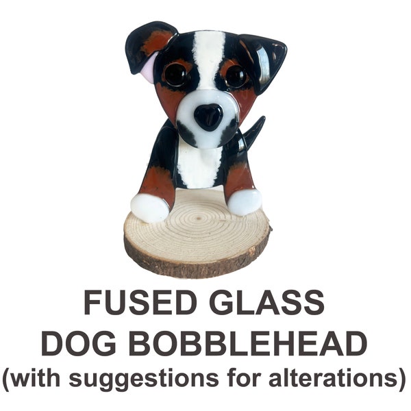 Fused Glass Dog Bobblehead Pattern