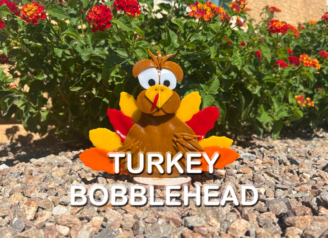 Fused Glass Turkey Bobblehead Pattern Etsy