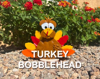 Fused Glass Turkey Bobblehead Pattern
