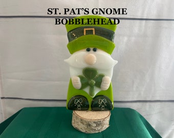 St. Pat's Gnome Bobblehead Pattern for Fused Glass