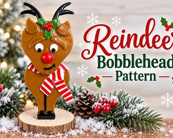 Reindeer Bobblehead Pattern
