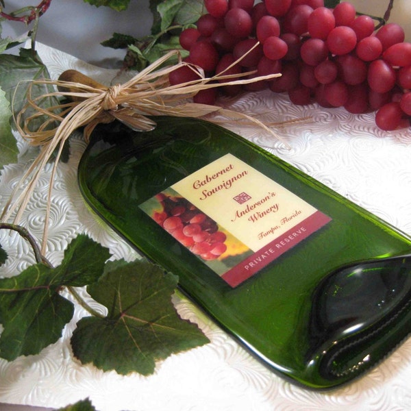 Wine Bottle Cheese Board - Personalized with your name