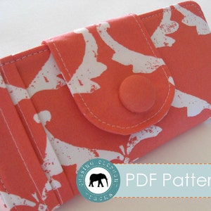 Penelope Wallet Checkbook Sewing Pattern PDF Instant Download image 1
