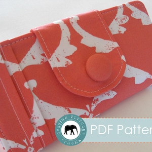 Penelope Wallet Checkbook Sewing Pattern PDF Instant Download image 1