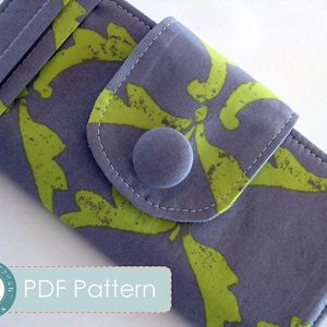 Penelope Wallet Checkbook Sewing Pattern PDF (Instant Download)