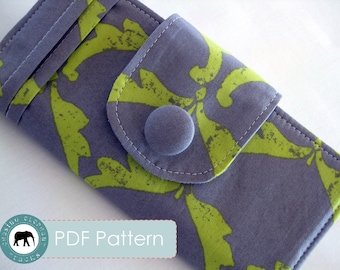 Penelope Wallet Checkbook Sewing Pattern PDF (Instant Download)