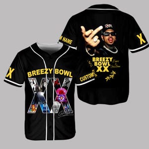Chris Brown Tour Jersey, Breezy Bowl Baseball Jersey, Breezy Bowl XX 2025 Shirt, Chris Brown Fan Tee, Breezy Bowl Tee, Chris Brown Shirt