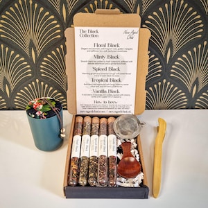 Black Tea Collection – Loose Leaf Tea Gift Set | Mint, Floral, Tropical, Vanilla & Spiced Blends