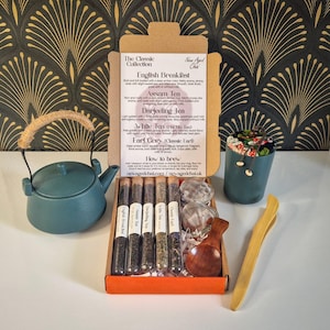 Loose Leaf Black Tea Gift Set: Classic Botanical Blends