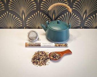 Amber Bliss – Warming Herbal Tea | Evening & Bedtime Blend | Relaxing Caffeine-Free Tea