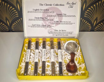 Classic Tea Collection Gift Set – Loose Leaf Tin with Infuser & Spoon