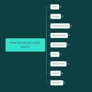 Mind Map Inhalt - Wie die Welt wirklich funktioniert von Vaslav Smil