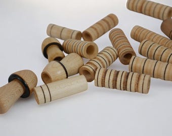 Set of 10 Handcrafted Dreadlock Beads, Variety Set