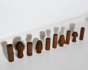 Handcrafted Dreadlock Bead Set of 10, 5mm holes