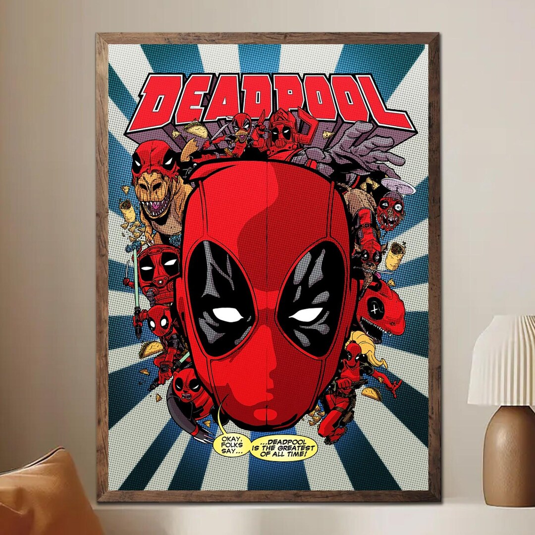 Deadpool: Multiverse of Mayhem Poster Unframed, Deadpool Wall Art Print ...