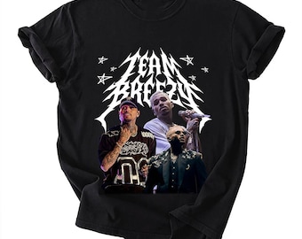 Camiseta del equipo Comfort Colors® Breezy, camiseta de la gira Breezy Bowl XX 2025, camiseta vintage lavada para fans de R&B, artículos unisex para conciertos, ropa urbana de hip hop
