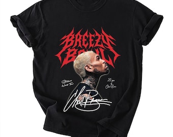Maglietta Comfort Colors® Team Breezy, maglietta con merchandising del tour Breezy Bowl 2025, look vintage lavato, regalo unisex per fan R&B, streetwear da concerto