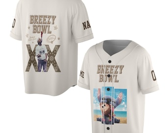 Personalized Chris Brown Tour Colab Stitch Jersey, Breezy Bowl 2025 Shirt, Custom R&B Concert Merch, Unisex Fan Gift, Hip Hop Streetwear