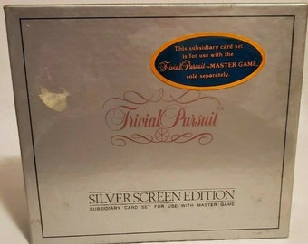 Vintage Trivial Pursuit Silver Screen Edition New sealed Subsidiary Card Set