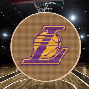 LA Lakers - Logo  - Cross-Stitch