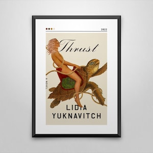 Thrust Book Cover Art Print: Lidia Yuknavitch Poster