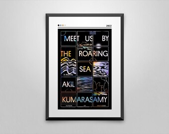 Meet Us By The Roaring Sea Book Cover Art Print: Akil Kumarasamy Poster