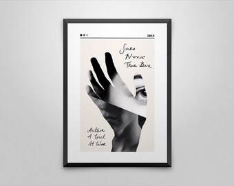 True Biz Book Cover Art Print: Sara Novic Minimalist Poster